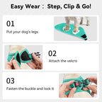 Joytale Small Dog Harness, Breathable Mesh Step-in Vest, Reflective Soft Padded Harnesses for Medium Dogs, Teal, XL