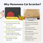 MemeMeow CD Cat Scratcher – Retro Record Player Design,Fun & Durable Scratching Pad for Cats,Eco-Friendly Cardboard,Interactive Cat Toy for Music Lovers & Stylish Home Décor