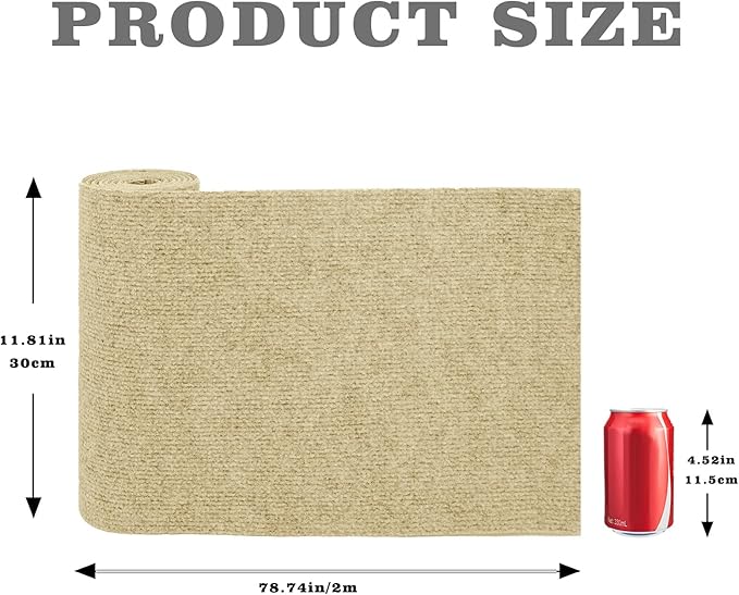 Rabbit Scratching Pad, Non-Woven Blanket with Back Adhesive, Rabbit Toys for Bunnies Boredom, Bunny Scratch Pad, Bunny Enrichment for Cage, Indoor, Living Room, Sofa （Brown）