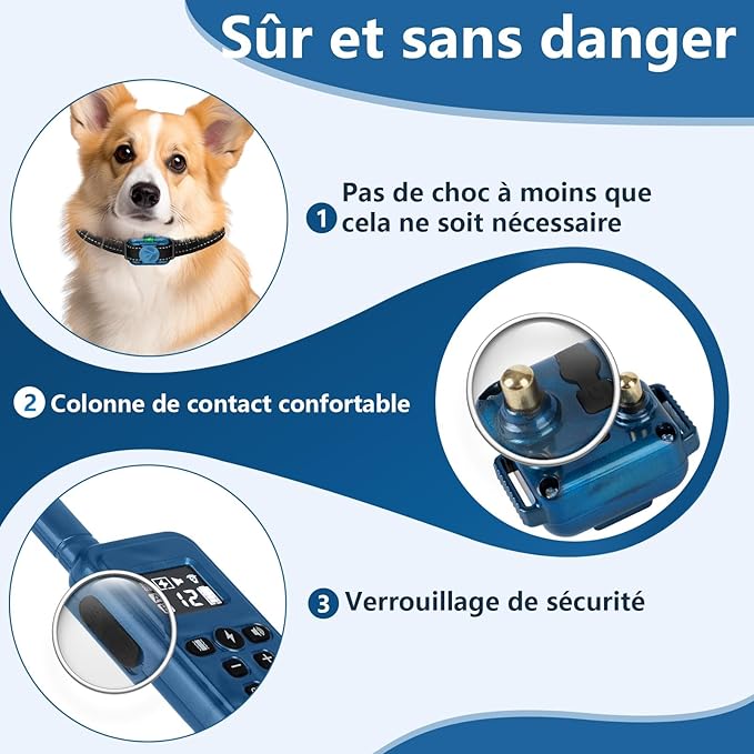 Ultra-Small Dog Shock 2 Collars, Ultra-Thin & Light Dog Training 2 Collars with Remote for Small 2 Dogs 5-15lbs & Medium Large Dogs, 2000ft Range, Waterproof, Rechargeable