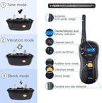 PetSpy Shock Collar for Dogs-Waterproof Dog Shock Collar with Remote Control,Vibration,Electric Shock,Beep-Rechargeable E Collar for Dogs Training, Dog Training Collar with Remote for Dogs 10-140 LBS