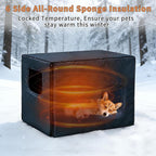 Rockever Insulated Dog House Outdoor Indoor for Small Medium Dogs, Insulated Dog House with Insulated Liner, Plastic Elevated Outdoor Dog House Waterproof Dog Kennel, Clean Easily((M & Liner)