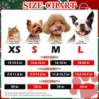 EXPAWLORER Christmas Puppy Harness - Dog Collar and Leash - Soft Mesh Padded Adjustable Step in Small Dog Vest Harness No Pull, Reflective Escape Proof for Outdoor Walking, Red M