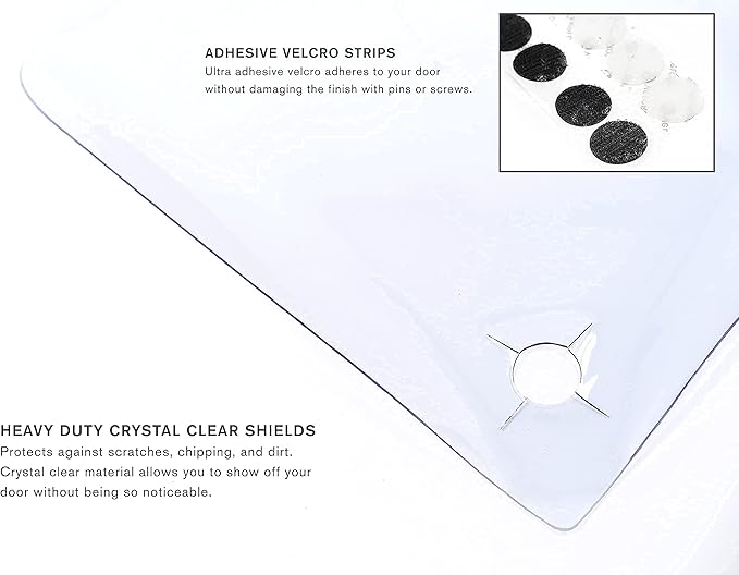 The Original LAMINET Deluxe Dog Scratch Shield - Protect Your Doors & Walls with Our Deluxe Heavy-Duty Flexible Plastic Dog Scratch Shield - (36L x 16W - INCHES)