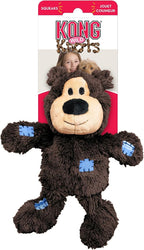 KONG - Wild Knots Bear - Internal Knotted Ropes and Minimal Stuffing for Less Mess - for Small/Medium Dogs (Assorted Colors)