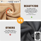 BEAUTYZOO Dog Fleece Vest Sweater Winter Jacket for Small and Medium Large Dogs with D-Ring Leash Cold Weather Coat Hoodie for XS S M Dogs Boy or Girls