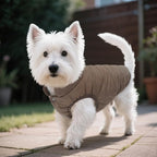 ASENKU Dog Winter Coat - Waterproof Windproof Dog Jacket, Warm Snowproof Doggie Puffer Vest for Cold Weather, Lightweight Snow Coats for Small Medium Large Dogs (3XL, Coffee)