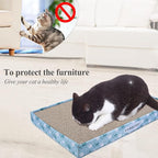 VIVAGLORY Cat Scratcher Padpal Cat Scratching Board, Cardboard Scratcher with Catnip for Indoor, Flat Scratch Board Scratch Pad Cardboard for Kitten, Extra Wide, 3Pack