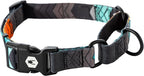 Wolfgang Heavy Duty Martingale Dog Collar with Quick Release Nylon Buckle for Walking & Training, ChevTech Print, Small