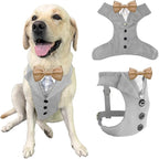 AVERYDAY Dog Tuxedo for Wedding Outfit, Dog Suit and Tie Costumes for Birthday, Halloween, Cosplay, Christmas Party, Pet Formal Wear with Bowtie, Tux for Medium Large Dogs, Bulldog, Labrador, Husky