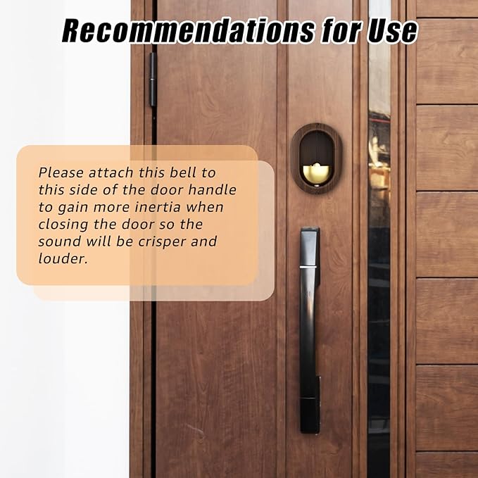 Shopkeepers Bell for Door Opening – Magnetic Door Chime for Business When Entering, Ideal for Store/Office/Gate Decor & Housewarming Gifts
