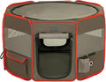 Petsfit Portable Dog Playpen 36" Portable Pet Play Pens for Small Medium Dogs, Puppy Playpen Indoor/Outdoor with Carring Case, Removable Zipper Top and Bottom,Medium (36"x36"x21")