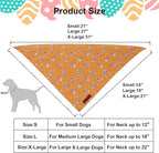 ADOGGYGO Easter Dog Bandanas, Bunny Egg Print Puppy Scarf, Premium Fabric, Adjustable Fit Happy Easter Bandanas for Small Dogs (Small)