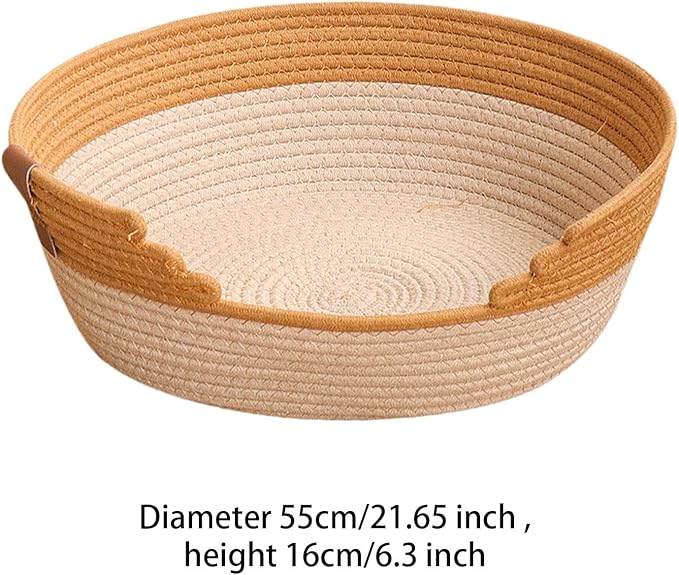 Cat Bed Basket, Comfortable Lounge Bed, Grinding Claws, Scratching Resistant Cat Scratcher Rest Nest for Indoor Cats, XL