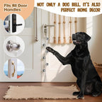 Dog Bells to Go Outside - RAINFLOW Dog Door Bells for Potty Training,Adjustable Potty Bells for Dogs,Handmade With Polyester Cotton,Comes for Puppies Dogs Doggy Doggie Pooch Pet Cat Pet Supplies Beige