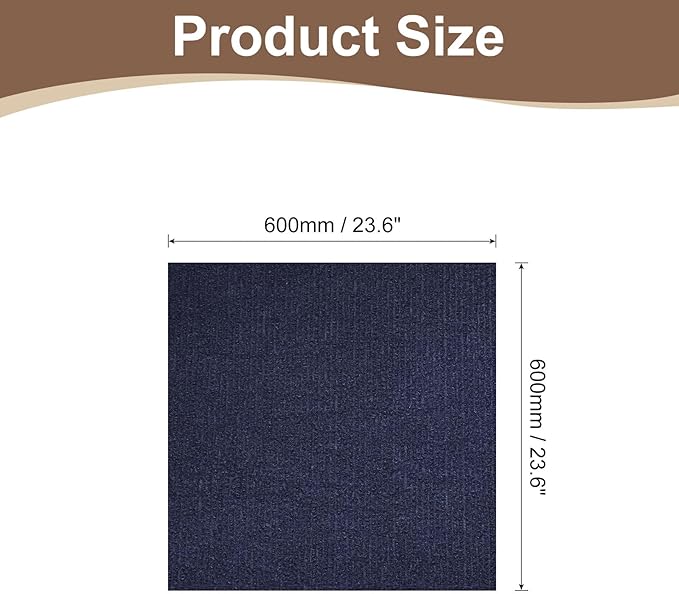 uxcell Self-Adhesive Cat Scratching Mat, 1 Roll 23.6" x 23.6" Couch Protector from Cat Claws for DIY Sofa, Wall, Doors, Cut Anti Cat Scratch Pad Carpet Mat, Dark Blue