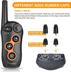 Dog Training Collar, IPX7 Waterproof Dog Training Collar with Remote Range 1300ft, 3 Training Modes, Beep, Static, Vibration, Rechargeable Electric Training Collar for Small Medium Large Dogs (Black)
