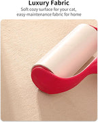Modern Cat Tree for Large Cat, 63-Inch Tall Cat Tower with Scratching Post for Indoor Cats, Multi-Level Cat Condo with Hand-Woven Cat Bed and Acrylic Bowl
