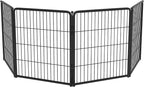 FXW Homeplus Unleashed Indoor Dog Playpen - Stress-Free and Safe Play, Heavy Duty 32 Inch 4 Panels Dog Pen for Small and Medium Dogs, Black│Patented