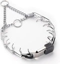 Herm Sprenger Chrome Plated Steel Dog Collar with Quick Release ClicLock Buckle O-Ring Biothane Insert Training Collar Made in Germany (Black, 16in x 2.25mm(Neck Size up to 13-14in))