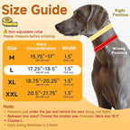 Mayerzon Martingale No Pull Collar for Medium Large Dogs, Walking Training Collar for Dogs German Shepherd Boxer Rottweiler That Pull, Reflective, with 360° Swivel Ring and Release Buckle(L, Black)