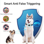 550 Yard Auto Anti-bark Remote Dog Training Shock Collar, Sky Blue/Torquoise