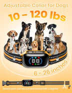 Smart 2-in-1 Bark and Shock Collar for Dogs - AI Anti-Misoperation, 3300FT Remote Training Collar, IPX7 Waterproof, 4 Modes (Tone, Vibration, Safe Shock, Auto Anti-Bark) for Dogs