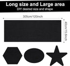Cat Scratch Mat, Adhesive Trimmable Cat Scratching Climbing Carpet Mat Replacement for DIY Cats Tree Shelf Couch Corner Wall Cats Scratcher Furniture Protector (Black, 120 x 15.8 Inches)