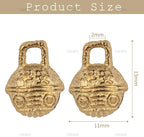 AUEAR, 100 Pieces Vintage Brass Bells 11mm Mini Jingle Bell for DIY Wind Chimes Home Decor