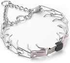Herm Sprenger Chrome Plated Steel Dog Collar with Quick Release ClicLock Buckle O-Ring Biothane Insert Training Collar Made in Germany (Pastel Purple, 25in x 4.0mm(Neck Size up to21-22in))