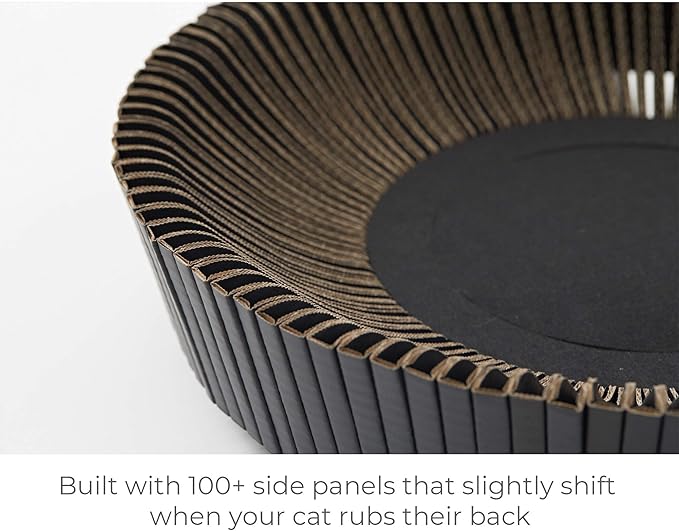Nest Cat Scratcher Lounge Bed (Midnight Black Un-Assembled)