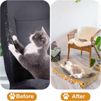 Nicunom 2 Pack Cat Scratching Pads, Curved Cat Scratcher Cardboard, Reversible Cat Scratch Board for Furniture Protection, Cat Scratcher Lounge Couch Bed for Indoor Cats