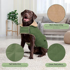 Dog Winter Jacket for Extra-Large Dogs, Pet Windproof Cold Weather Coats, Pets Clothes Snow Jacket, Golden Retriever, Labrador Retriever, Husky, Army Green XL