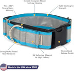 If It Barks - 1.5" Reflective Martingale Collar with Quick Snap Buckle for Dogs - Adjustable - Made in USA - Strong, Durable, and Comfy - Ideal for Training - Fits Most Breeds - Small, Turquoise