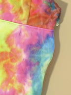 QWEEE Dog Coat & Hoodie - Tie Dye Warm Winter Sweatshirt for Cat & Puppy - Small to Medium Sizes - Multicolor XS