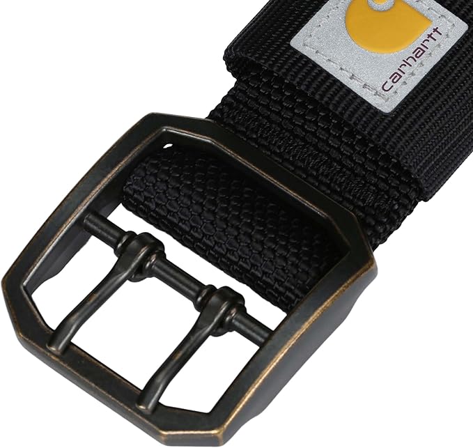 Carhartt Pet Fully Adjustable Wide Webbing Collar for Dogs, Heavy Duty Nylon for Walking & Training, Black, Large