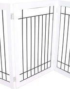 Internet's Best Traditional Wire Dog Gate - 4 Panel - 30" Tall - White