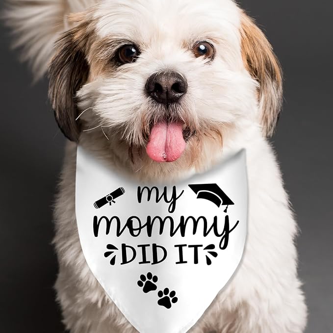 My Mommy Did It Graduation Bandana for Dog Graduation Announcement Gift