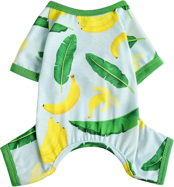 Dog Pajamas for Small Dogs Boy Girl, Dog Clothes Tiny Chihuahua Yorkie Spring Summer Shirt, Cute Puppy Outfit Pjs Jumpsuit Cat Onesie Apparel Pet Clothes
