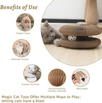 Flexible Cat Scratcher Toy, Interactive Foldable Magic Organ Cat Scratcher for Indoor Cats, Bored Kittens & Adults, Durable Cardboard Cat Toy for Exercise & Stress Relief