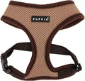Puppia Soft Dog Harness No Choke Over-The-Head Triple Layered Breathable Mesh Adjustable Chest Belt and Quick-Release Buckle, Beige, XX-Large