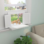 GDLF Cat Window Box, Universal Cat Window Perch Catio with Mosquito Proof, Fits Double Hung Frames 24" to 39.5" Wide, for Sunbathing, Napping & Nature Viewing