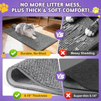 ENONCI Corner Cat Scratcher Wall Mounted for Indoor Cats, Cat Scratcher Pad for Door Frame, 19.6X9.8 Inch Anti Cat Scratch Door Furniture Protector for Couches and Walls