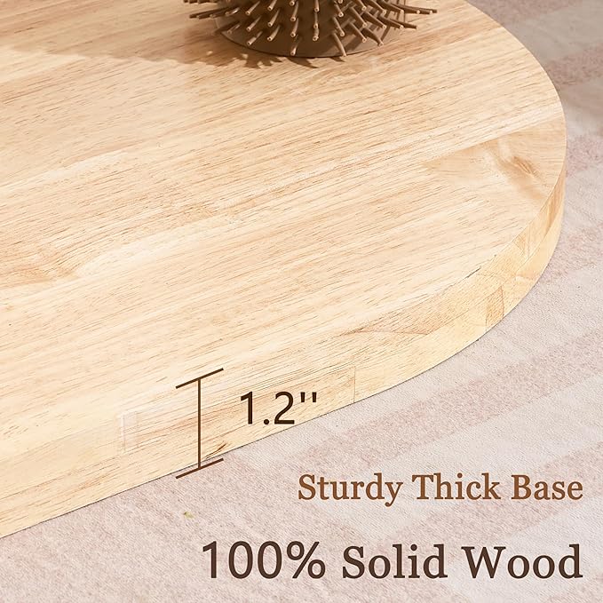 Modern Solid Wood Cat Tree Tower for Indoor Cats Large Adult, 38 inch Corner Cat Tree with Handmade Rattan Cat Bed, Luxury Aesthetic Cat Tree with Rattan Cave, Space Capsule, Groomer, Scratching Post