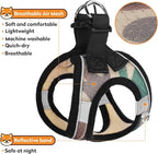 Dog Harness with Leash Set, No-Pull Step-in Reflective Pet Harness with 1 Leash Clips, Adjustable Soft Padded Easy Walk Dog Vest for Small Medium Large Dogs, Cats(Camouflage, XXXSmall)