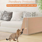 Cat Scratching Mat - 79"x16" Trimmable Cat Scratching Carpet Mat, Large Self-Adhesive DIY Cat Scratch Mat Roll, Cat Tree Shelves Replacement Mat Pad, Couch Furniture Protector, Toy Ball&Strong Tape