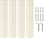 4 Pcs 2.9in 7.4cm Diameter Cat Tree Scratching Post Sisal Replacement Pole Parts (M8, 13.8in/35cm)