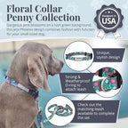 Lucky Love Dog - Adjustable Dog Collar with Easy Click Buckle for Small Dogs, Durable, & Comfortable for Male & Female Dogs, Pet Collar for Puppies & Adult Ones - Penny, Small