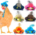 6 Pieces Chicken Hats, Doll Hats, Bear Clothes, Stuffed Animal Clothing, Chicken Helmets