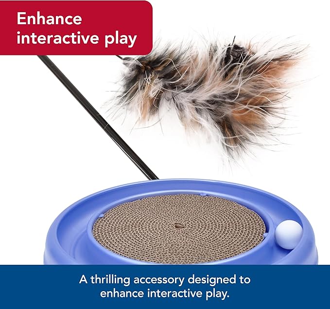 Coastal Pet - Turbo Pet Cat Bundle - Teaser Cat Toy & Scratcher Cat Toy